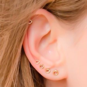 RESTOCKED! Fake Gauges - Faux Gauged Piercings - Stud Earrings Silver Gold Rose